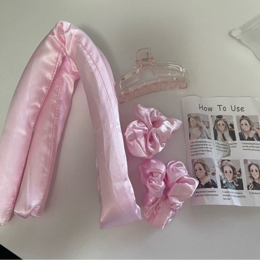 HEATLESS CURLS SET New in Packaging Pink